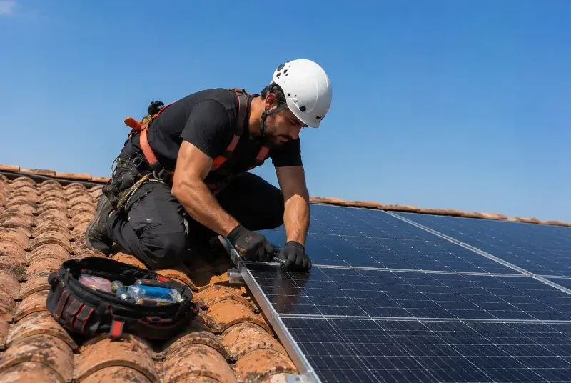 Maintenance et monitoring de panneaux solaires à Vira
