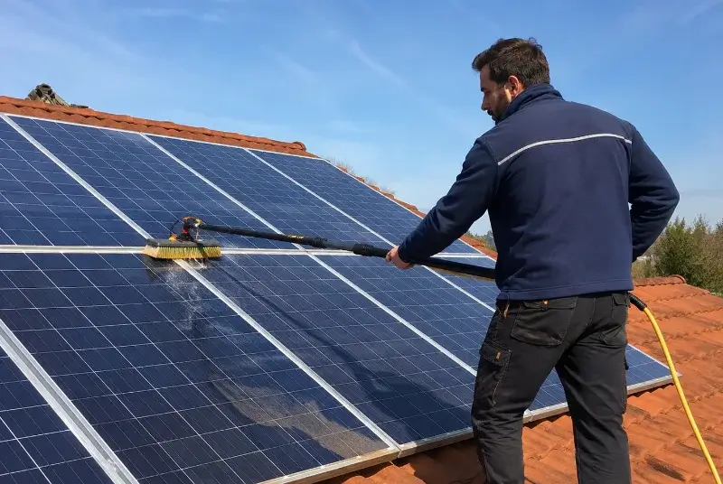 Nettoyage et entretien de panneaux solaires à Vira